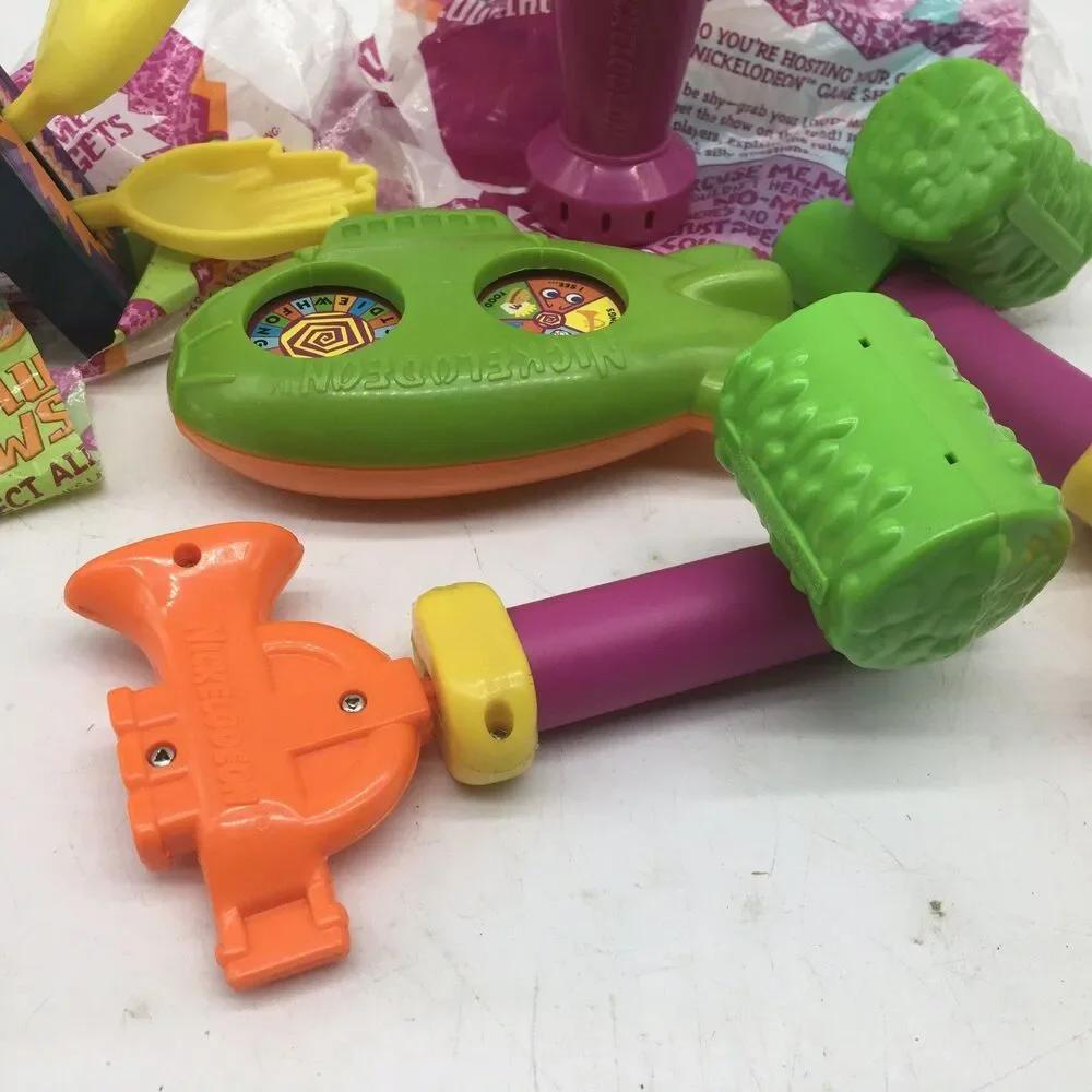Vintage 1992 Nickelodeon Game Gadgets McDonalds Happy Meal ToysLot 5 Slime Mike